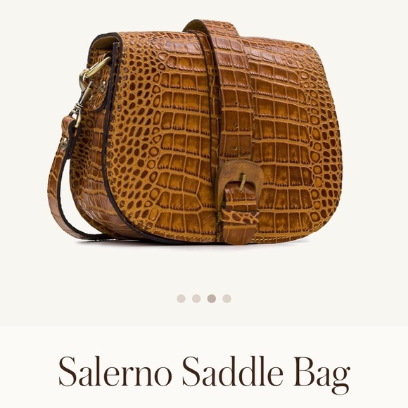 Salerno Saddle Bag, Vintage Leather Croc, NWT - Picture 4 of 8